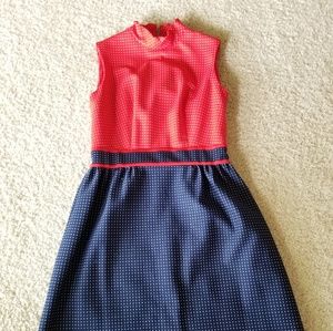 Vintage striking red, white, and blue dress!